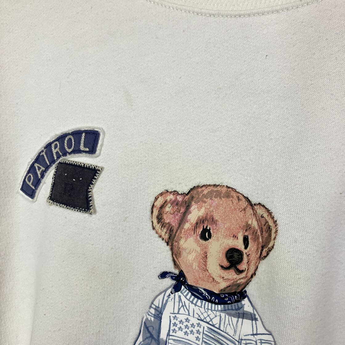 大人気】ポロベア ポロラルフローレン スウェット ワッペン刺繍 イカリ 