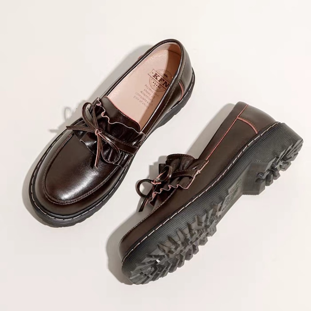 フリルリボンローファー　　1433