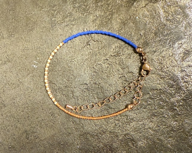 ステンレスブレスレット　イエロー&ブラック