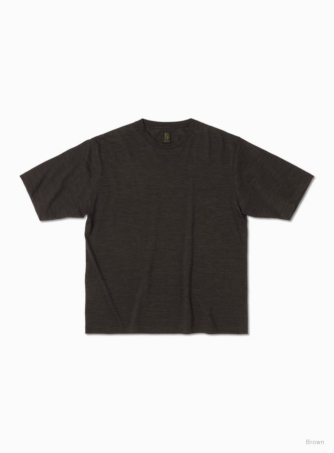 3 新品同様 26ss BATONER SUMMER WOOL T-SHIRT BATONER Men SUMMER WOOL T-SHIRT BN-26SM-073 | BENTO