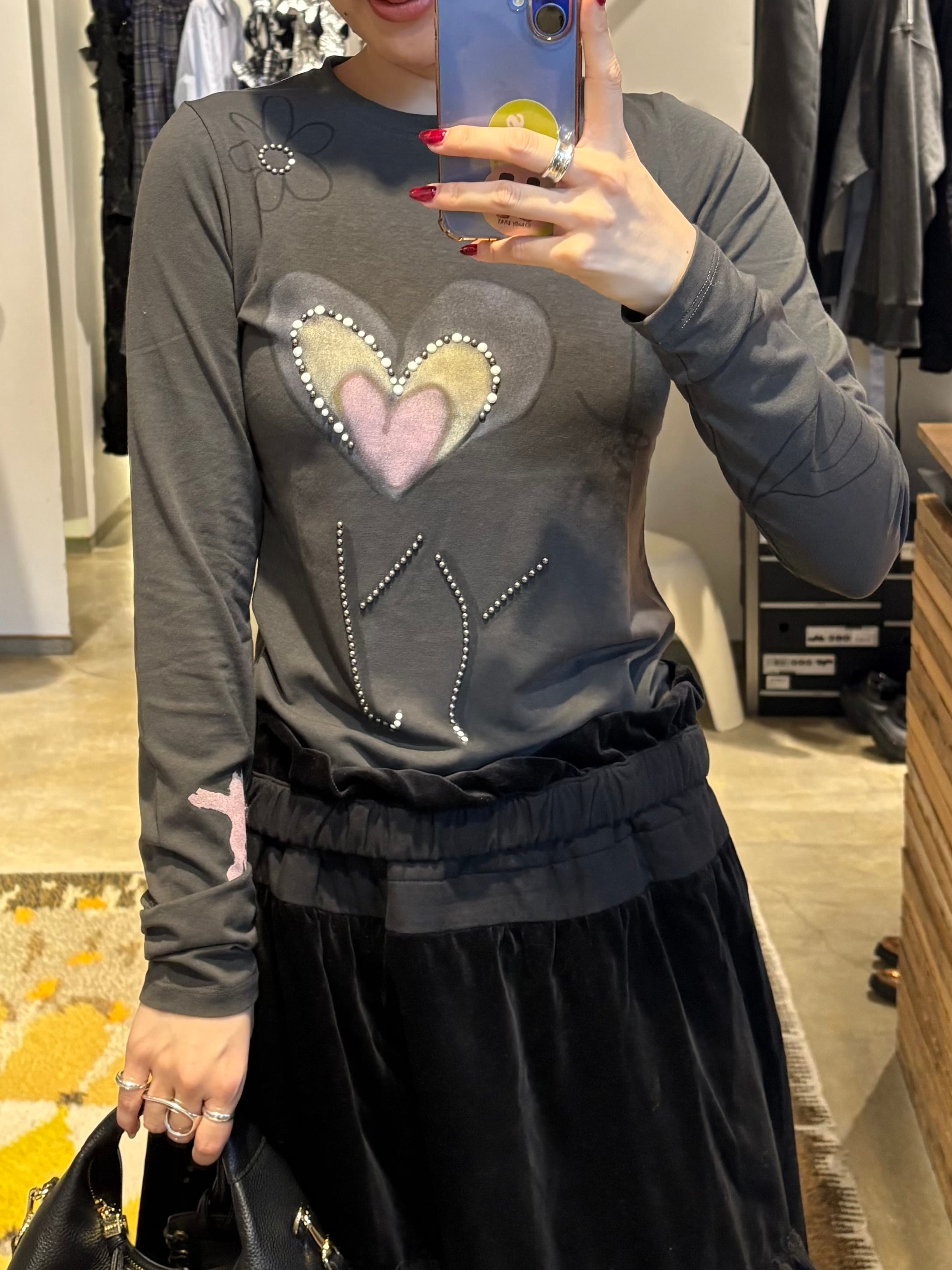 25AW】ENFOLD エンフォルド / PUFF-VOLUME LONG-SLEEVE-T-SHIRT