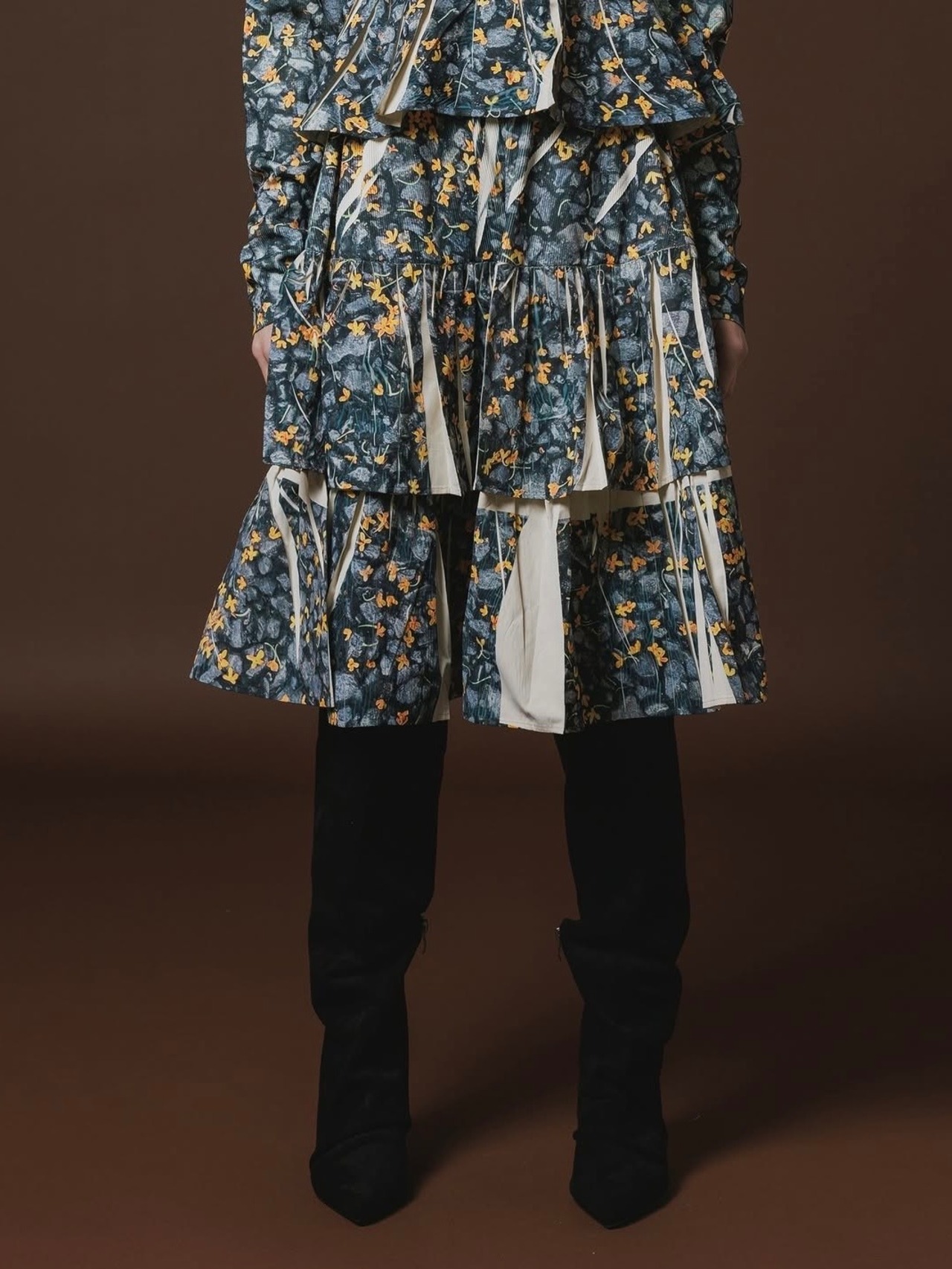 【26AW】NONTOKYO ノントーキョー / スカート / DIRECT PRINT RIB GATHER SKIRT - 1