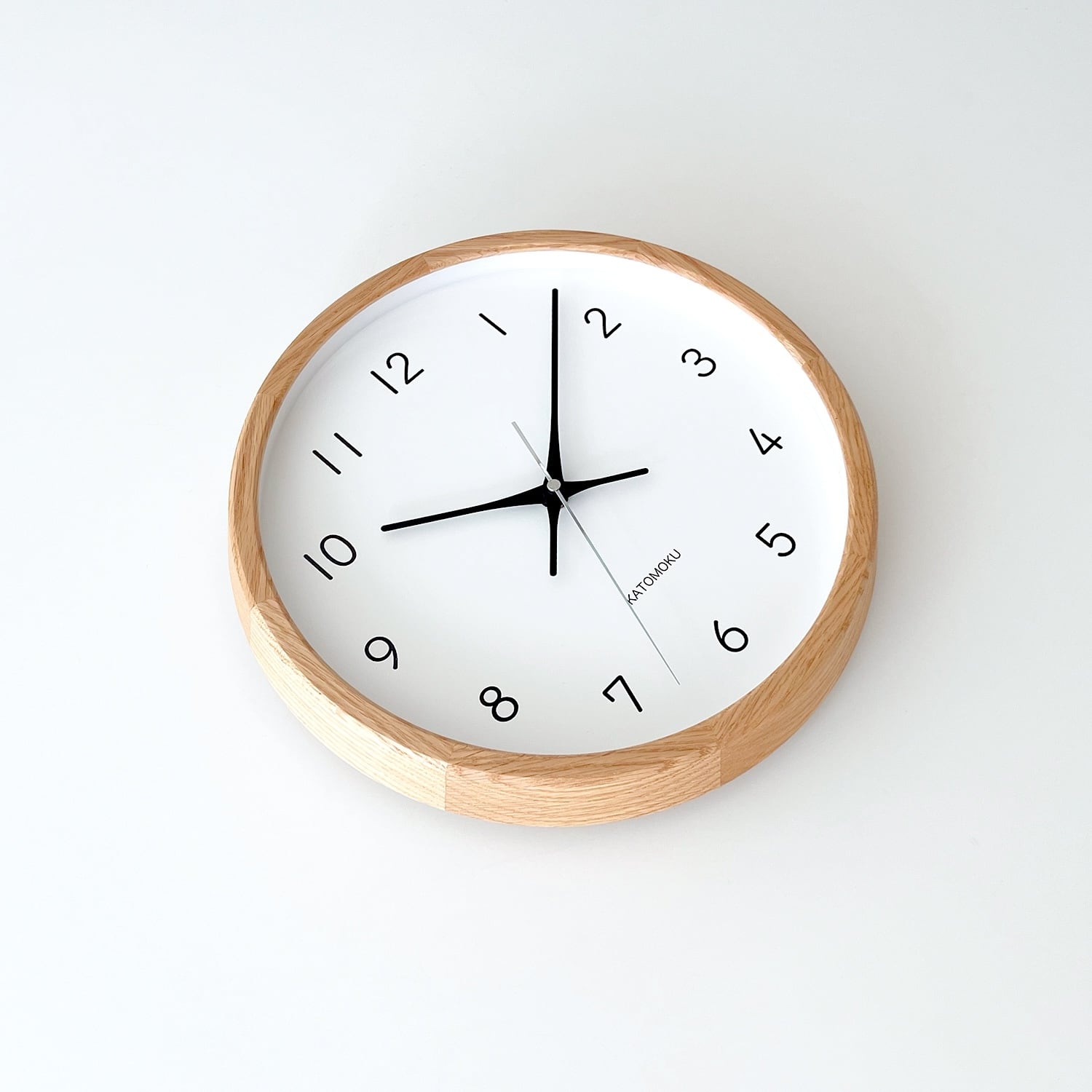 KATOMOKU muku clock 13 オーク km-104OA 掛け時計 | 加藤木工株式会社