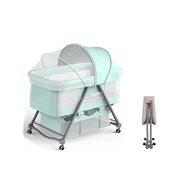 Dulumer 3 IN 1 ベビーベッド 添い寝 ゆりかご 持ち運びベビーベッド