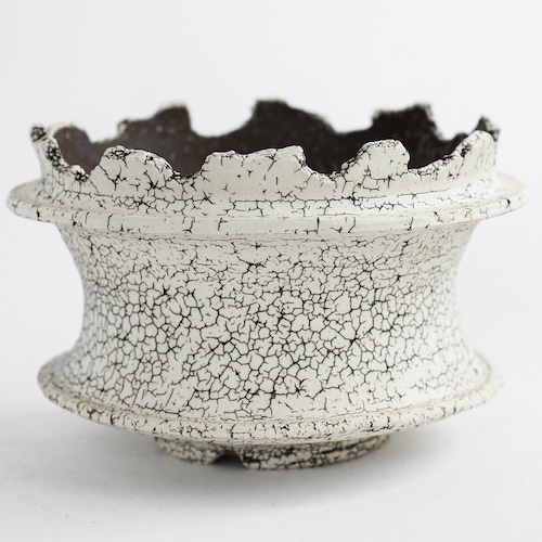 -罅化粧- Edge Cylinder Pot(中根楽) ※Large No,006
