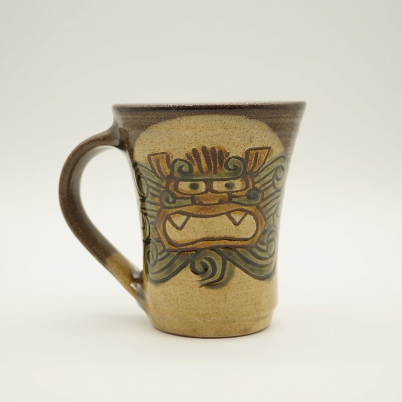シーサー マグカップ（大）【陶器屋須藤】 | 沖縄の工芸品 うぃーりきさん