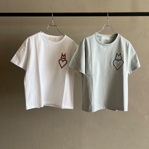 【 Mylanka 】ハート刺繍T