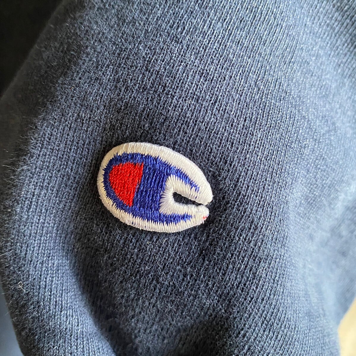 90年代 青タグ Champion チャンピオン ロゴ刺繍 スウェットシャツ