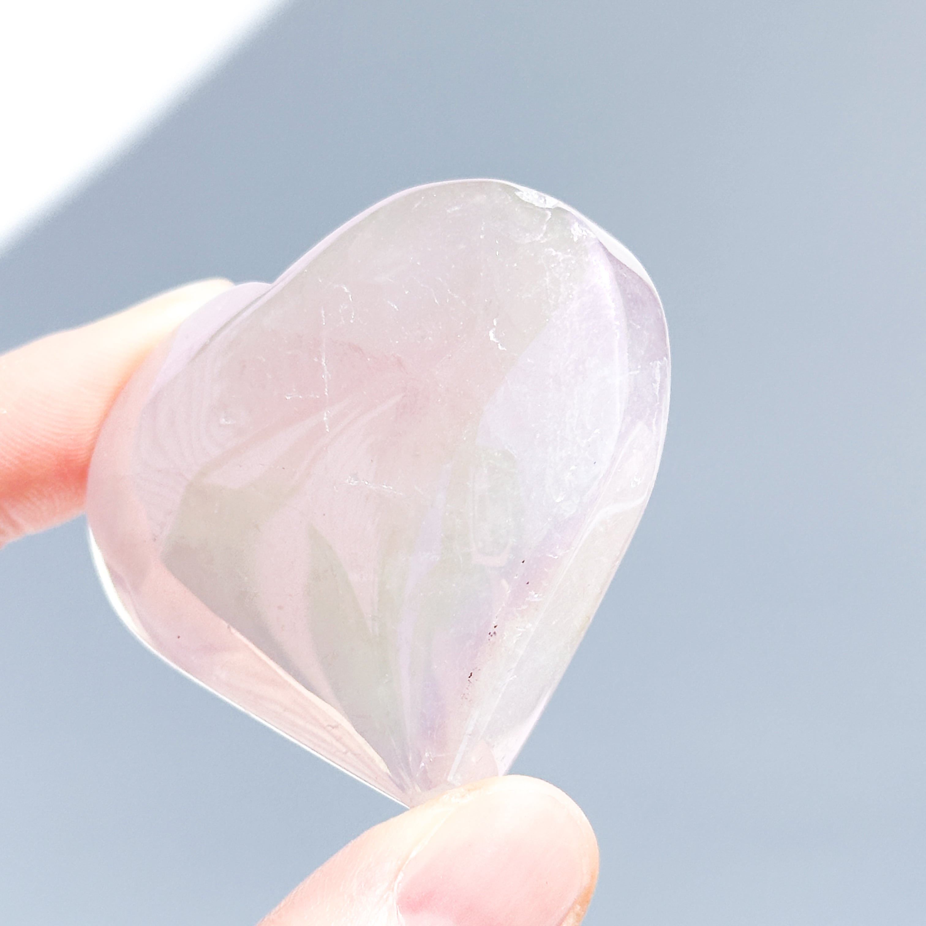 ♡エンジェルオーラローズクォーツ ハート83♡ Angel Aura Rose Quartz