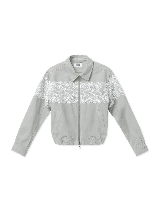 WIDE LACE BLOUSON -LIGHT MINT-