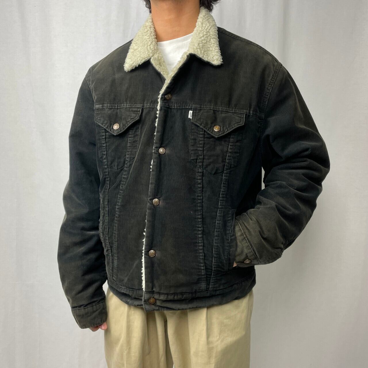 90年代 Levi's リーバイス コーデュロイボアジャケット 71500 メンズXL 古着 90s ユーロリーバイス ヴィンテージ VINTAGE  ブラック 黒色【デニムジャケット】/ブラック | cave 古着屋【公式】古着通販サイト