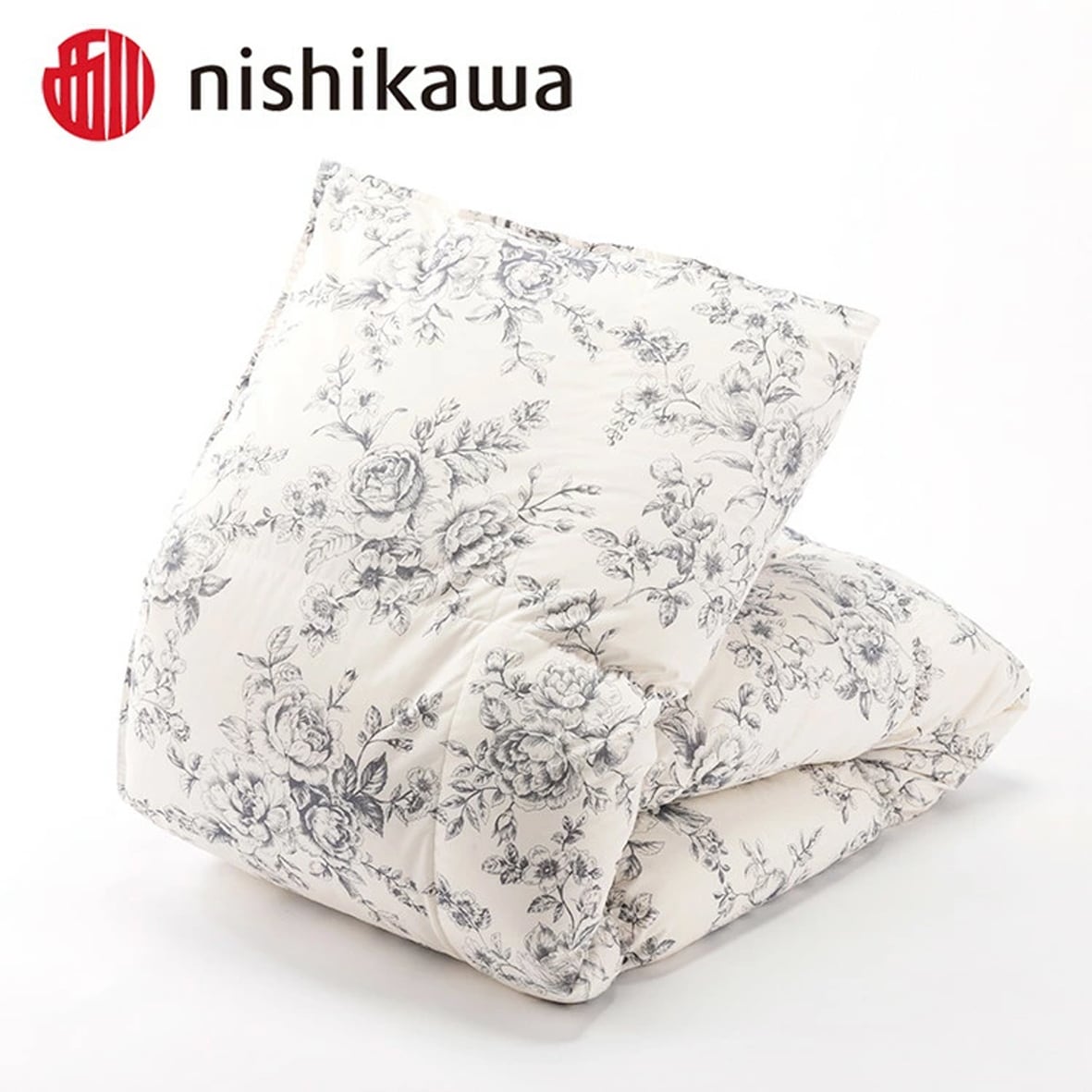 西川口羽毛掛布団シングル　グースダウン1.2kg 西川のグースダウン93％羽毛ふとん 1.2kg入れ （シングルサイズ