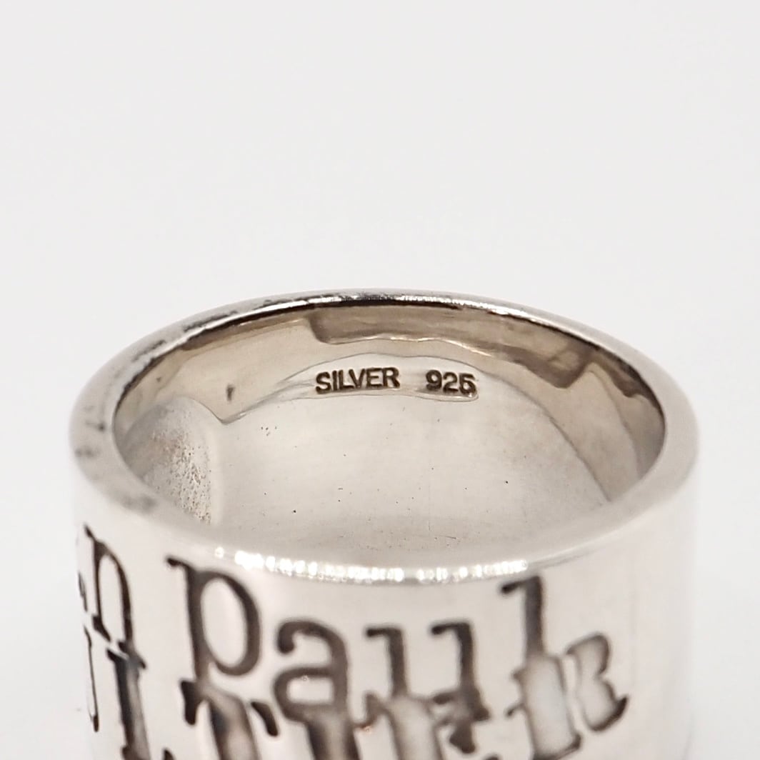 Jean Paul Gaultier 約10号 ロゴリング シルバー925 ジャンポール