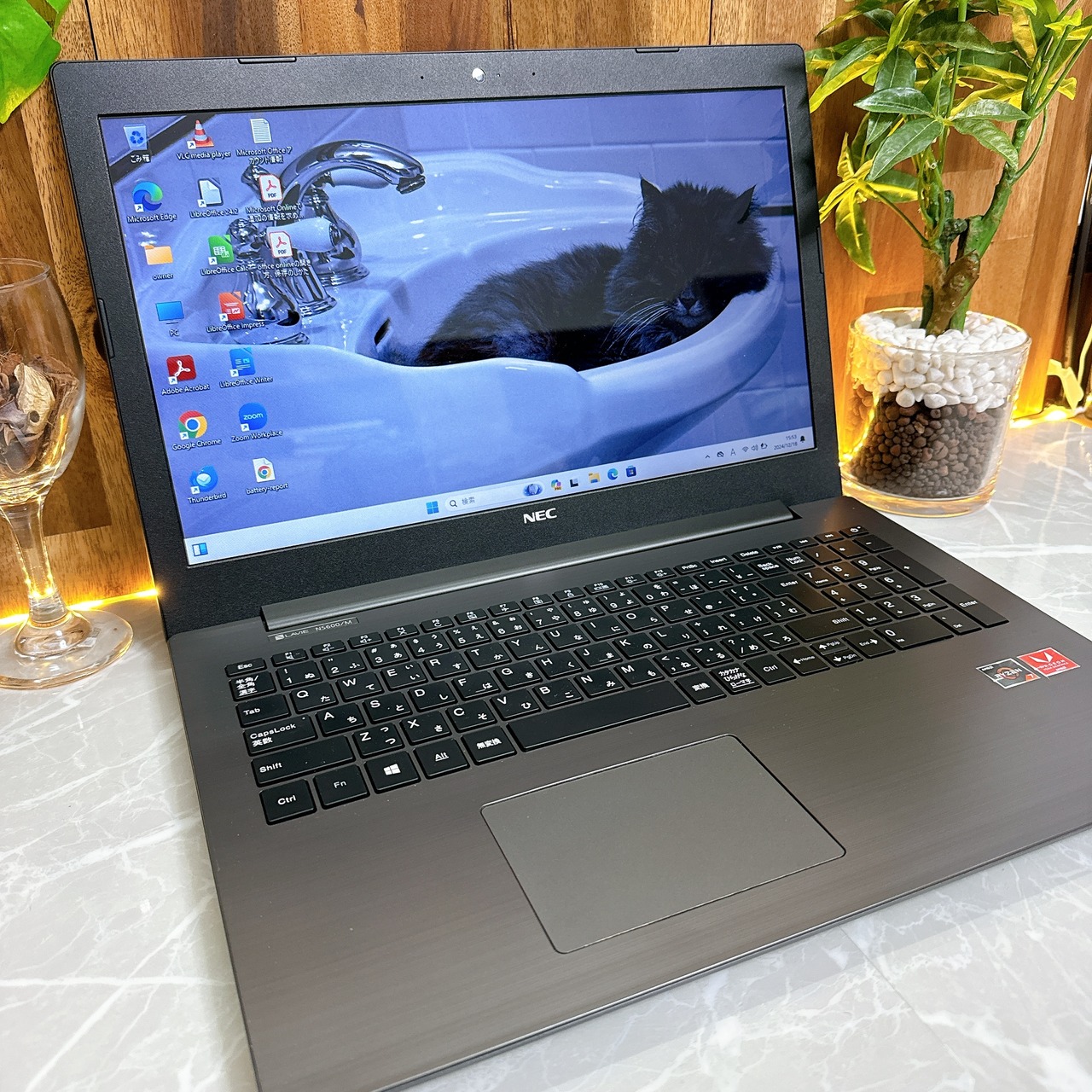 美品/NEC LAVIE NS600/M/Ryzen 7/SSD512GB/メモリ12GB/ノートパソコン