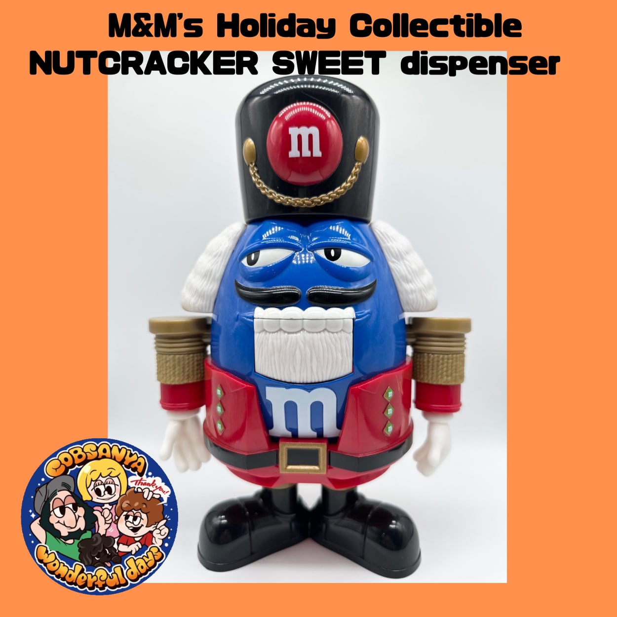 M&M's Holiday Collectible NUTCRACKER SWEET dispenser vintage