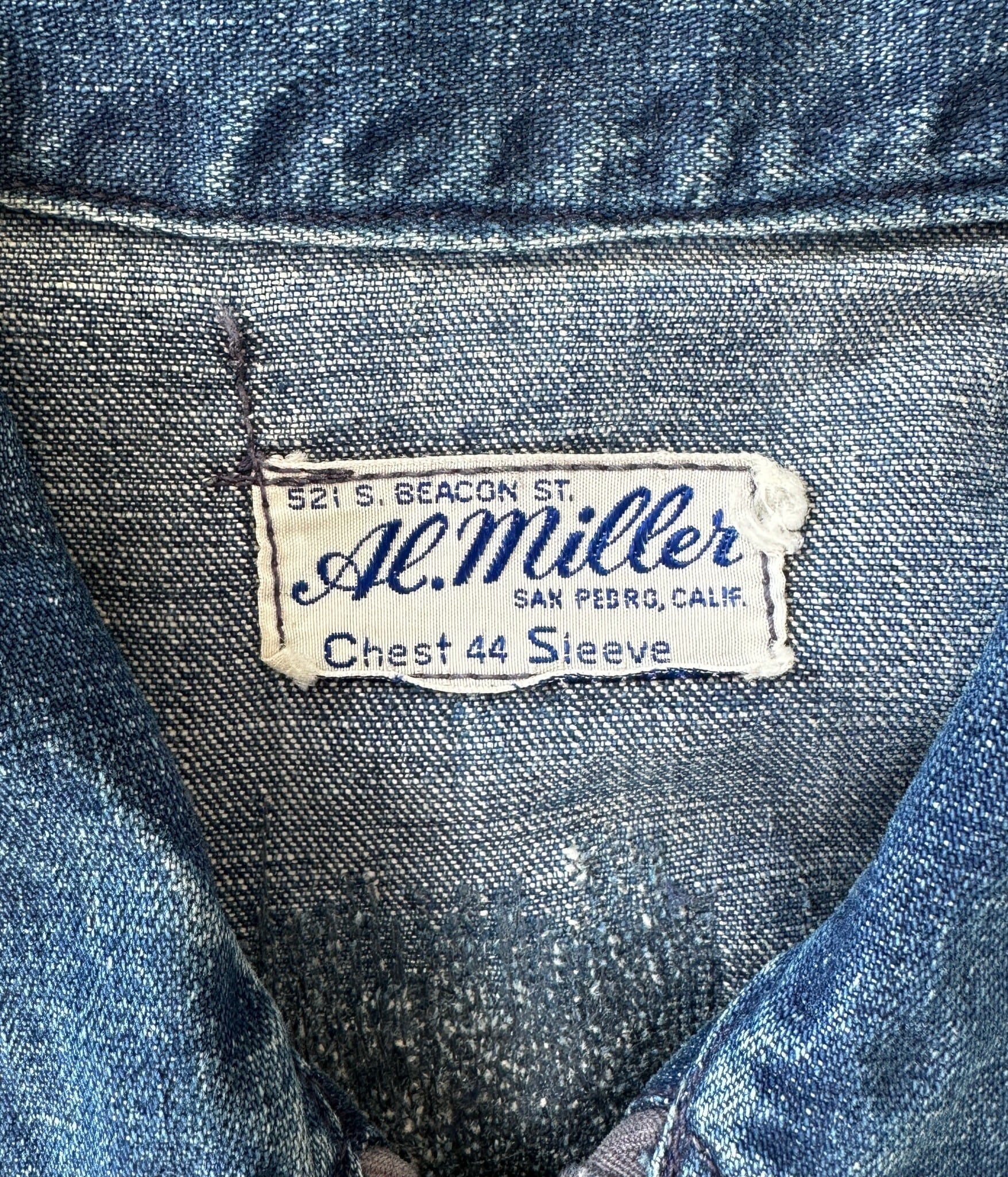Al. Miller- Vintage 50s 44 Denim Work Jacket | BEGGARS BANQUET公式