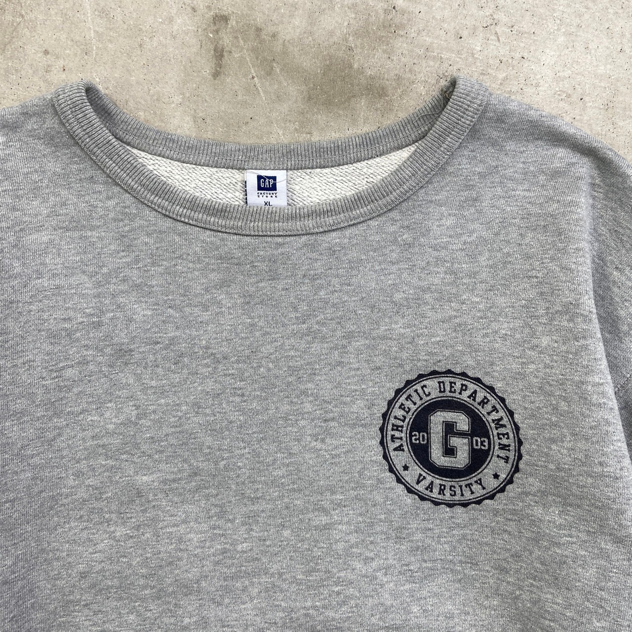 00年代 GAP オールドギャップ ワンポイントプリント スウェットシャツ 