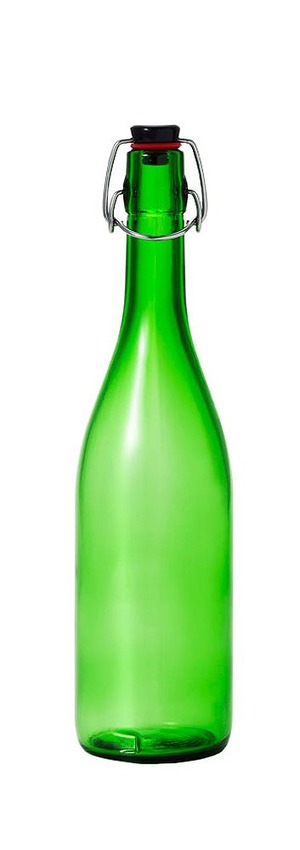 【数量限り】アデリア(ADERIA) 保存瓶 ウォーターボトル スウィングストッパーボトル 720ml グリーン [ガラス瓶/ガラスボトル/密閉キャップ] 日本製 MC-408