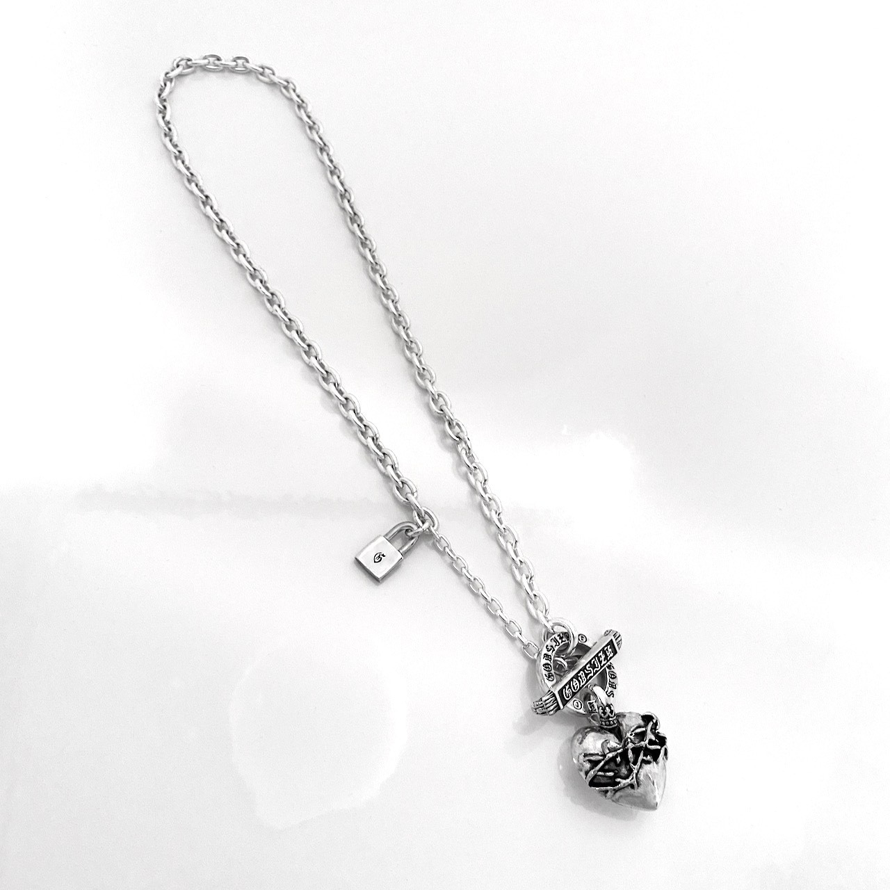 HEART NECKLACE T-BAR /  ハートネックレス Tバー