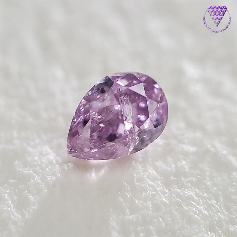 0.126ct  SI-2 FANCY LIGHT PINK PURPLE