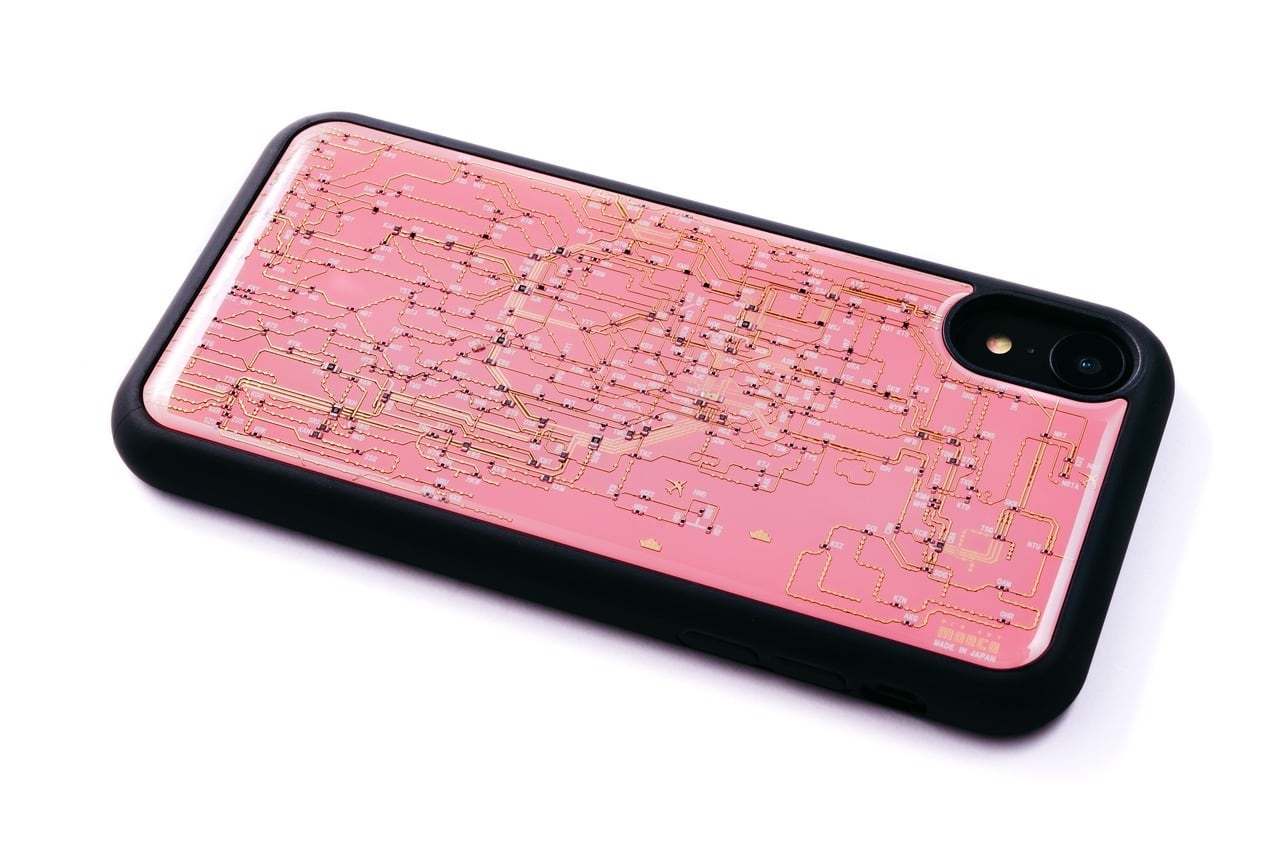 FLASH 東京回路線図 iPhone XR ケース | PCB ART moeco