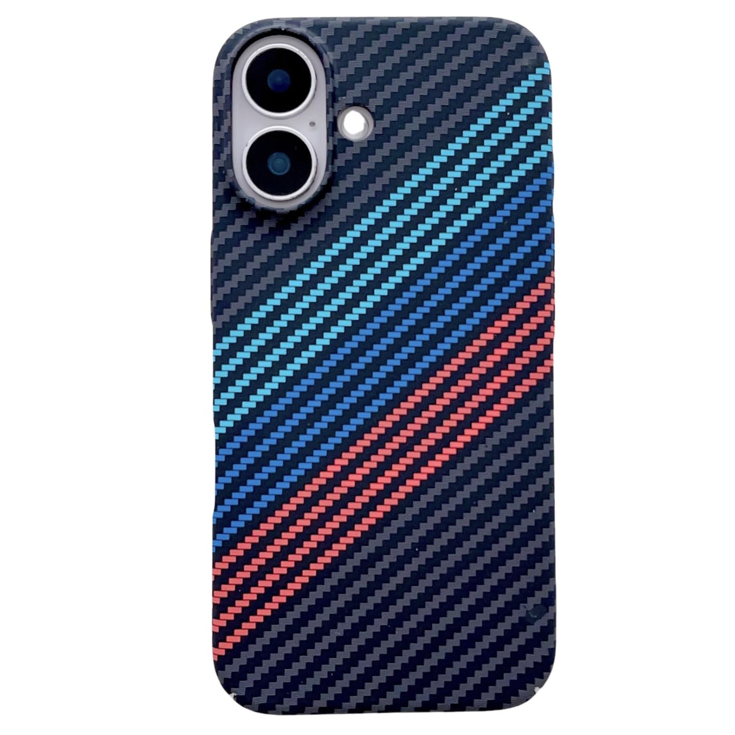 MQman iPhone17 用 ケース 薄い軽量 MagSafe対応 カーボン調 レンズ保護 シンプルデザイン 耐衝撃カバー (三色, iPhone17用)