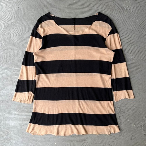 attachment / Three quarter sleeve T-shirt