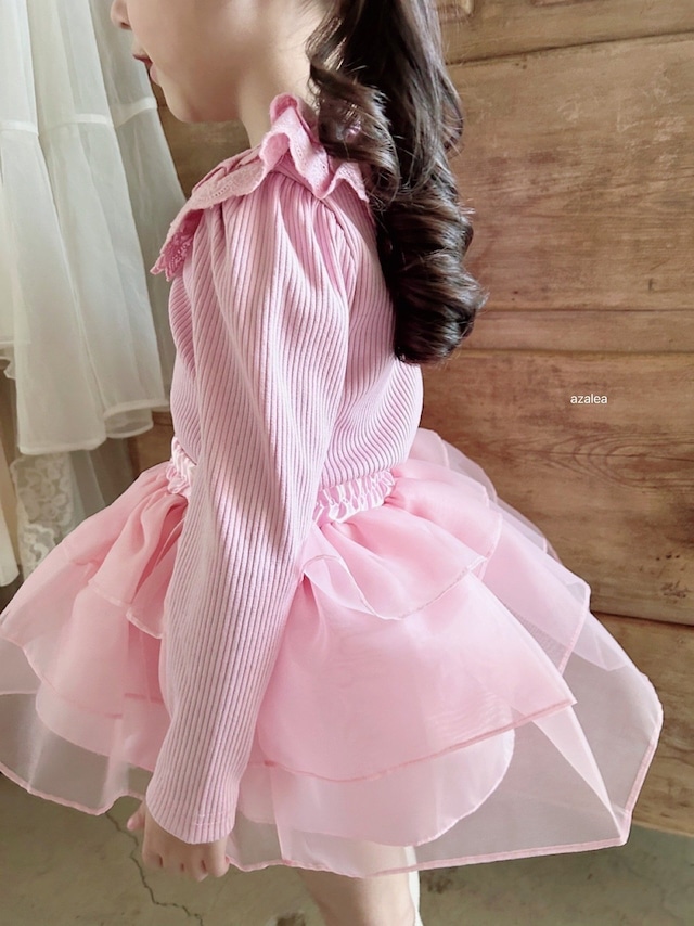 【即納】<azalea>  Organza cancan skirt