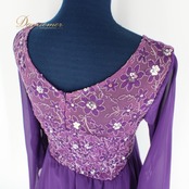 社交ダンス 衣装 スタンダード ドレス ワンピース パーティ衣装 女性用 レディース オールシーズン 紫 花柄 スパンコール パープル系 派手 鮮やか パープル 二重スカート ボリューム 優雅 花柄デザイン シャーリング加工 結婚式 発表会 フォーマルイベント エレガント 着痩せ スタイリッシュ 体にフィット フェミニン トレンド 女性らしい