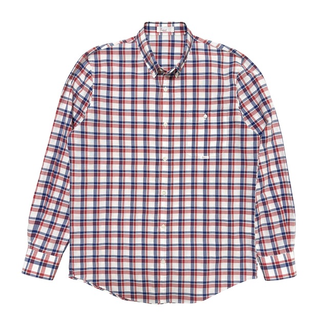 古着 パパス Papas 長袖シャツ ボタンダウンシャツ チェック柄 クリーニング済み メンズ48M DO441FBCO24