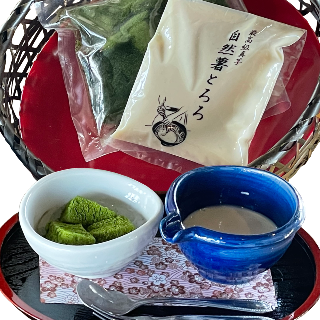 抹茶わらび餅｜春にんじんソースフォンデュ×3食分