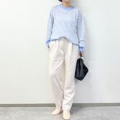 モヘアニットプルオーバー