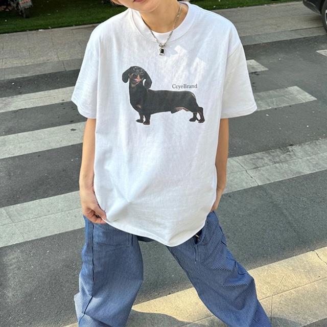 ダックスグラフィックプリンロゴTシャツ R00614