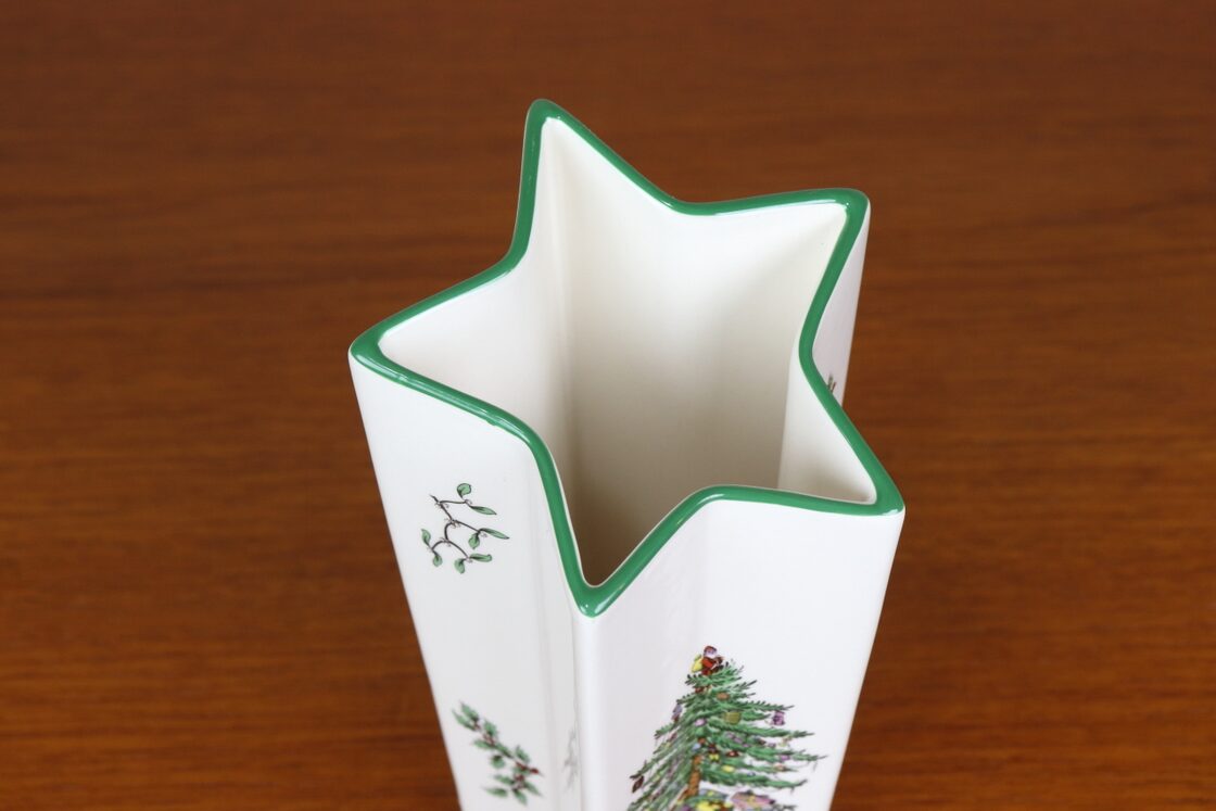 スポード クリスマスツリー 花瓶 フラワーベース 星型 イギリス SPODE 