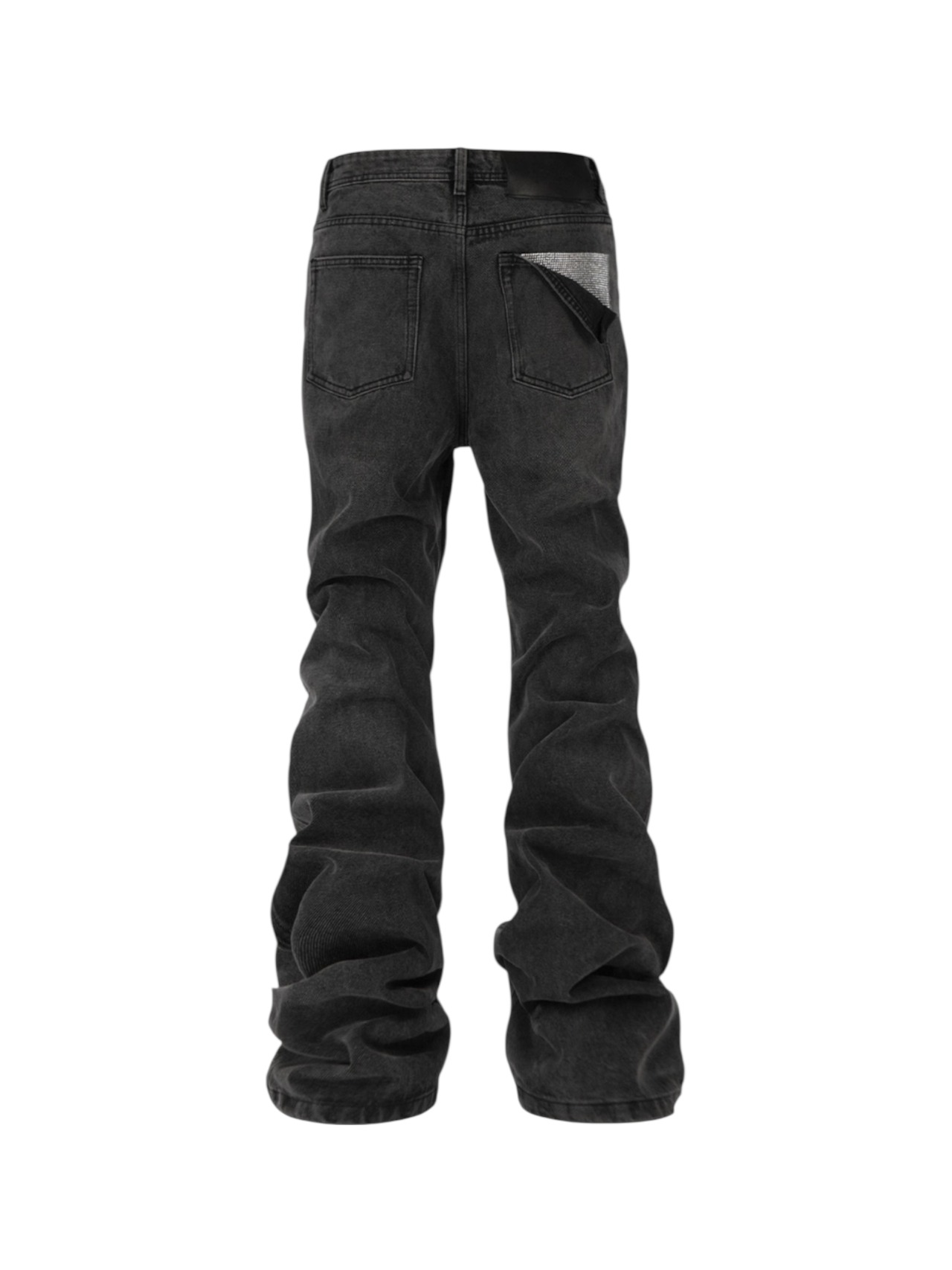 【RYE CHASIN】“CRYSTAL WHISKER” STACKED BOOTCUT DENIM