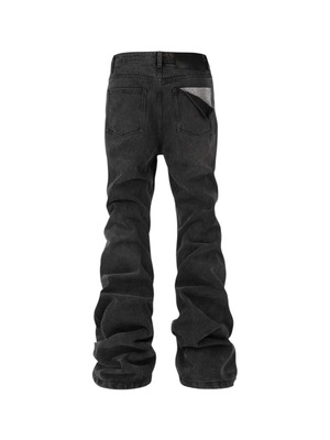 【RYE CHASIN】“CRYSTAL WHISKER” STACKED BOOTCUT DENIM