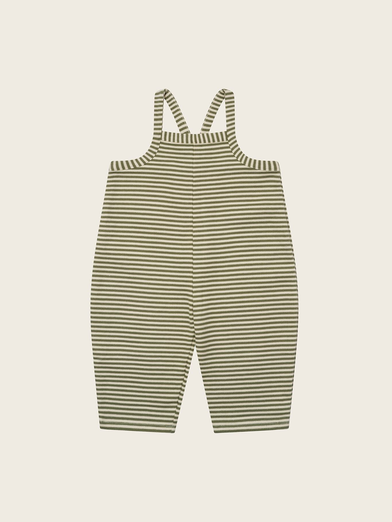 送料無料 organic zoo/Fern Stripes Dungarees