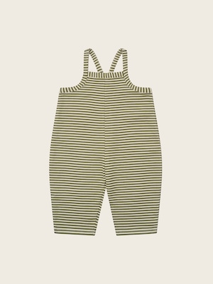 送料無料 organic zoo/Fern Stripes Dungarees