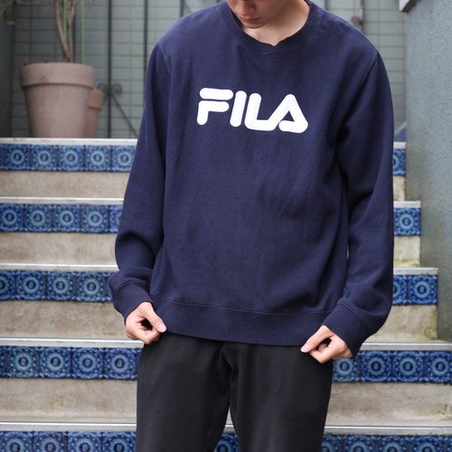 USA VINTAGE FILA LOGO SWEAT SHIRT/アメリカ古着フィラロゴスウェット