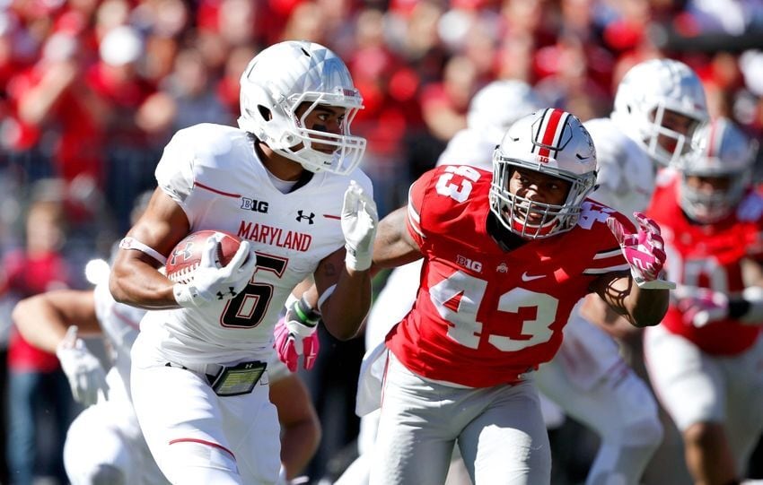 UA Maryland Terrapins BIG 10 アメフト GAME DAY ジャージ#82 サイズ