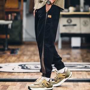 bi-color casual stretch jogger-pants A1129