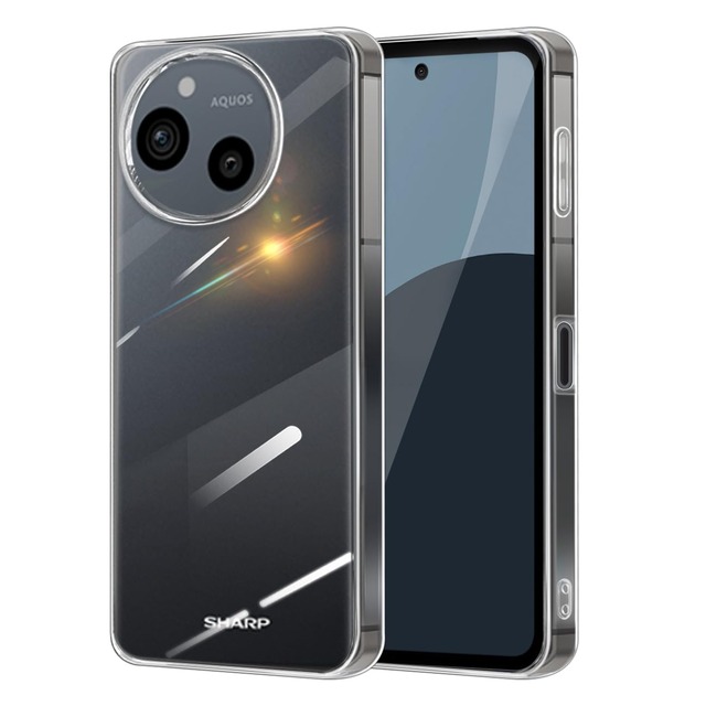 inxhey AQUOS sense9 / AQUOS sense10 ケース クリア SH-53E / SH-53F / SHG14 / SH-M29 / SH-M33 耐衝撃 TPU カバー ストラップホール付き スマホケース 衝撃吸収 軽量 薄型 透明 アクオスセンス10/9 ソフトケース (透明)