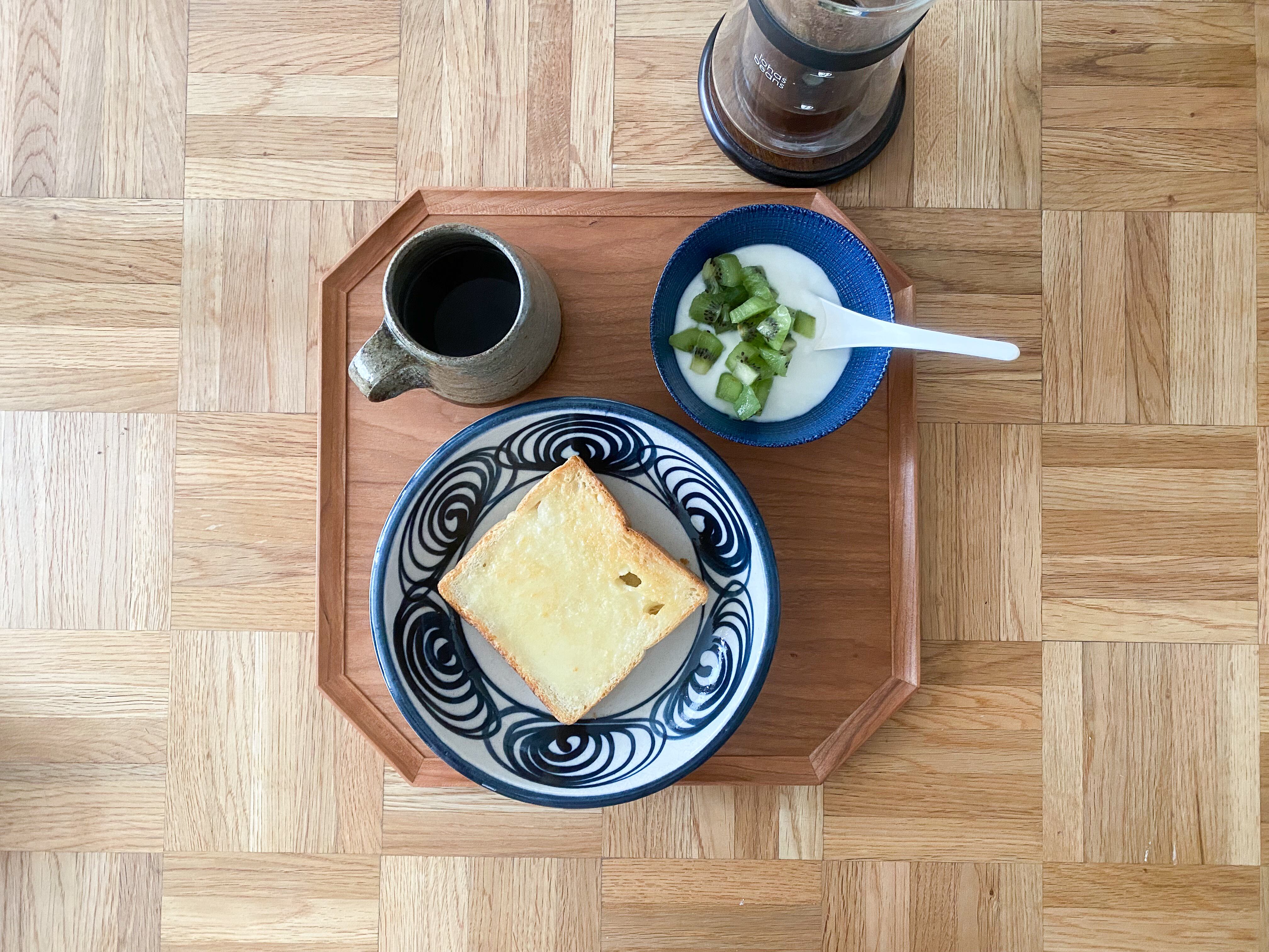 iwakagu 岩﨑翔　隅切トレー　お盆　2枚セット iwakagu 岩﨑翔 隅切トレー お盆 2枚セット 隅切トレー・大 / ブラック