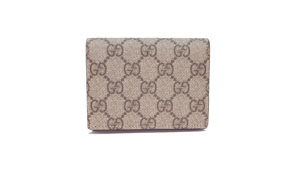 GUCCI グッチ ミスティックキャット 二つ折り財布 GGスプリーム 猫