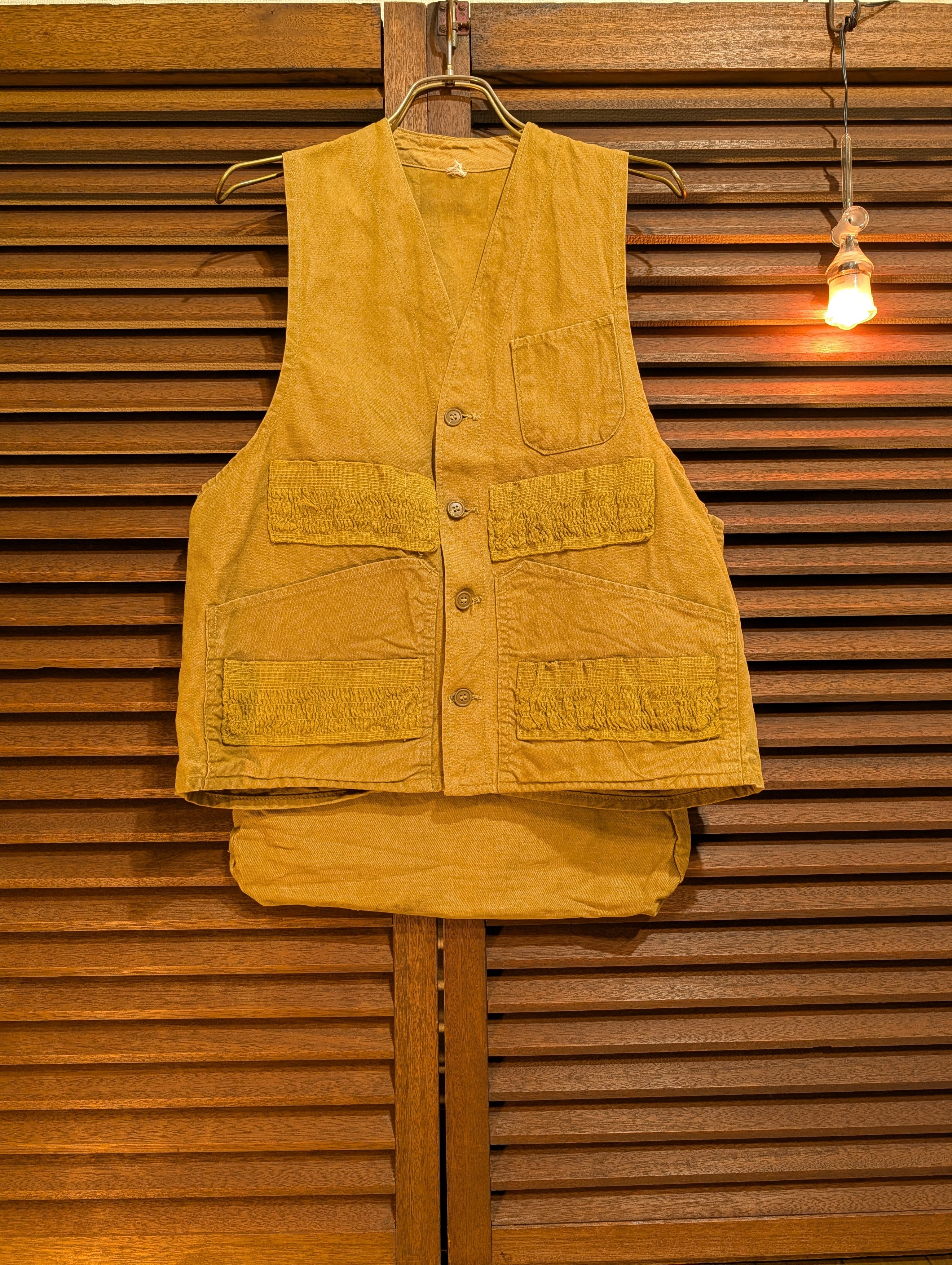 60s Hunting Vest Duck Cloth