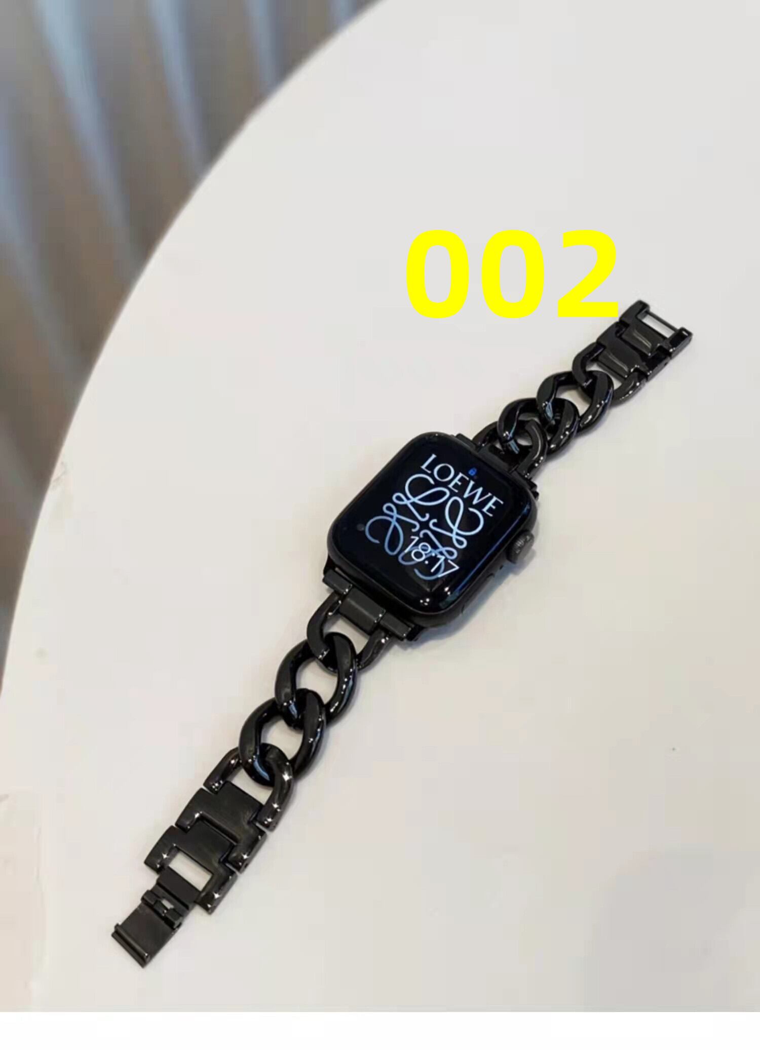 Apple Watchバンド チェーン メタル 腕時計ベルト 高級感】金属