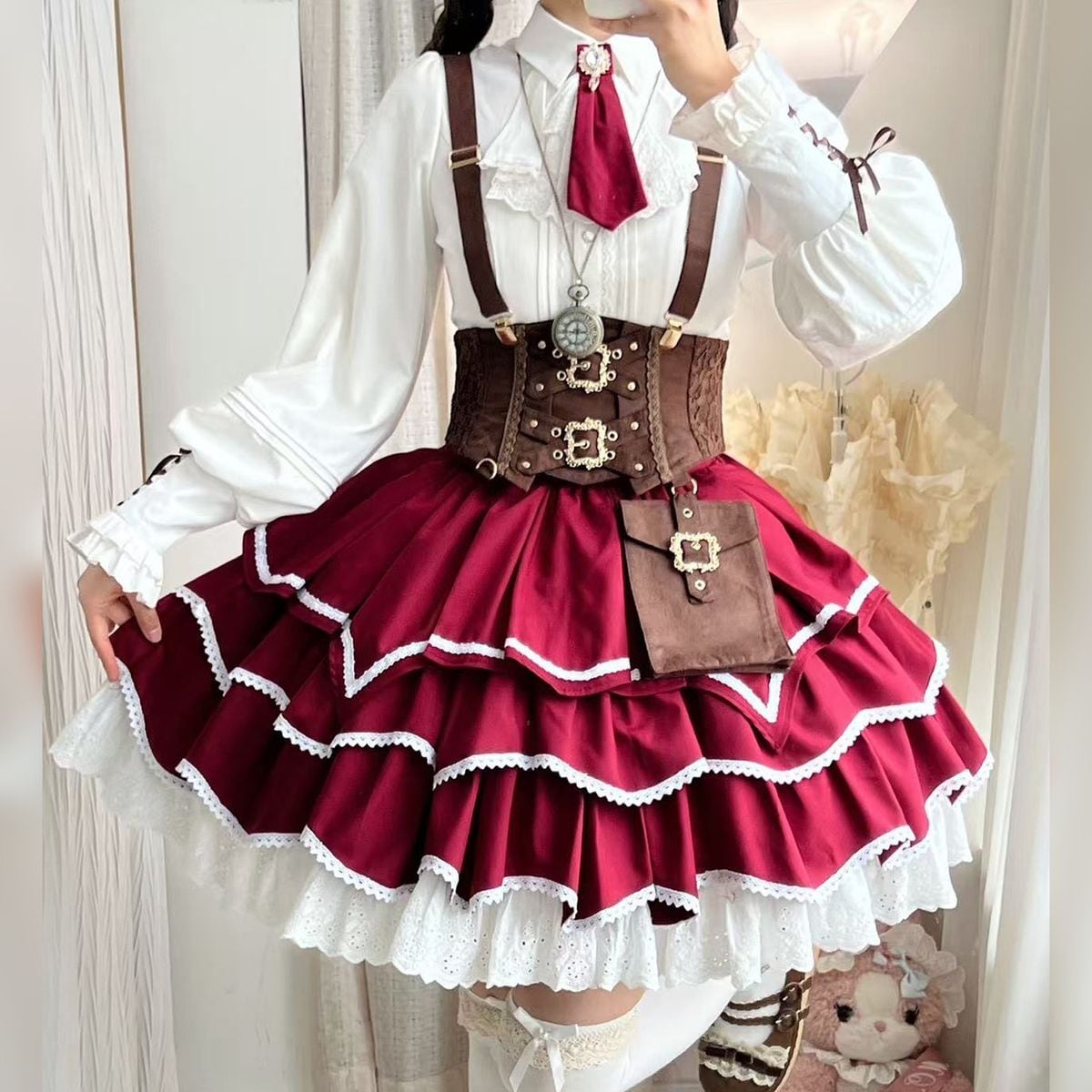 スチームパンクケープ付きセットアップ | Maiden's Rêve