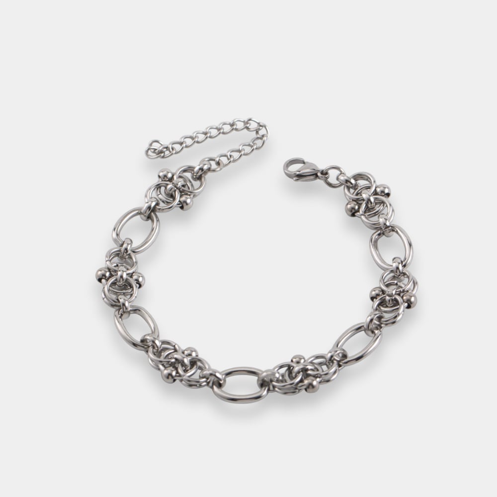 Silver chain bracelet AA01