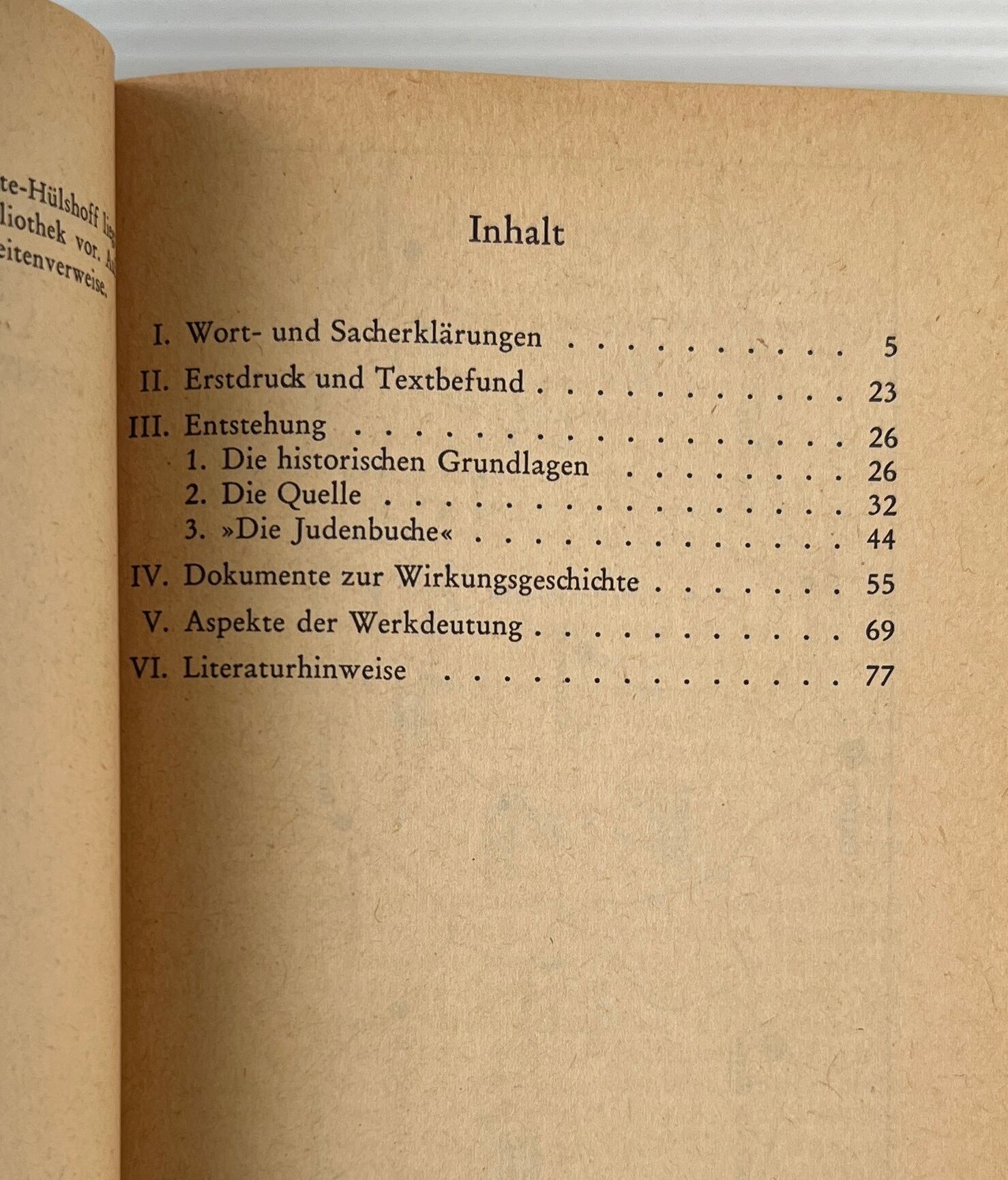 Erläuterungen und Dokumente: A. von Droste-Hülshoff Die Judenbuche <Reclams Universal-Bibliothek> Philipp Reclam Jun. Stuttgart