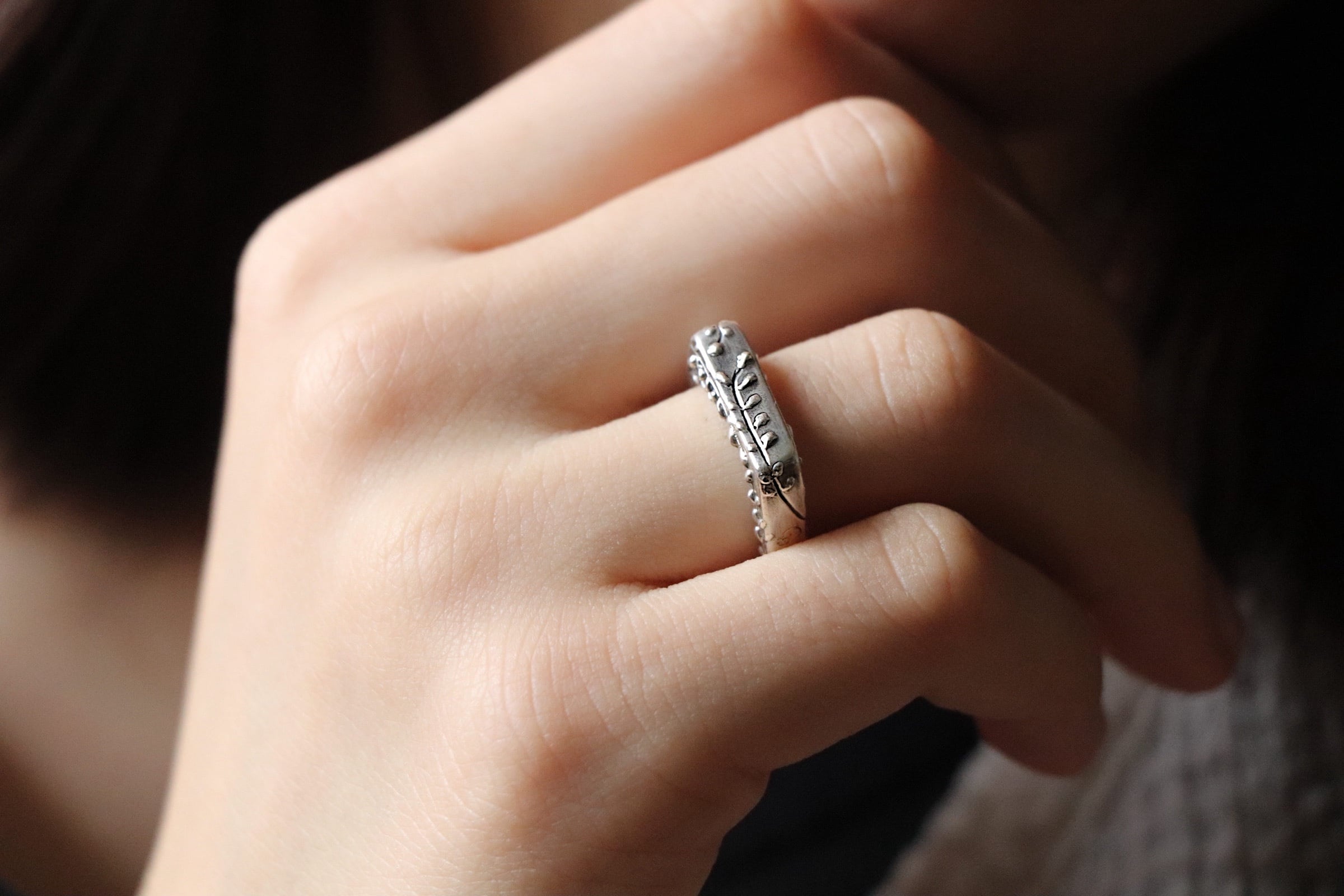 Bush Clover Ring・萩柄・リング | Onc311 Jewelry Design